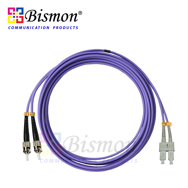 ST-SC-Patch-Cord-Fiber-optic-Duplex-Multi-Mode-50-125um-OM4-2-3-5-10-Meters